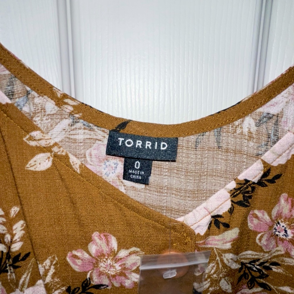 Torrid button down Cami